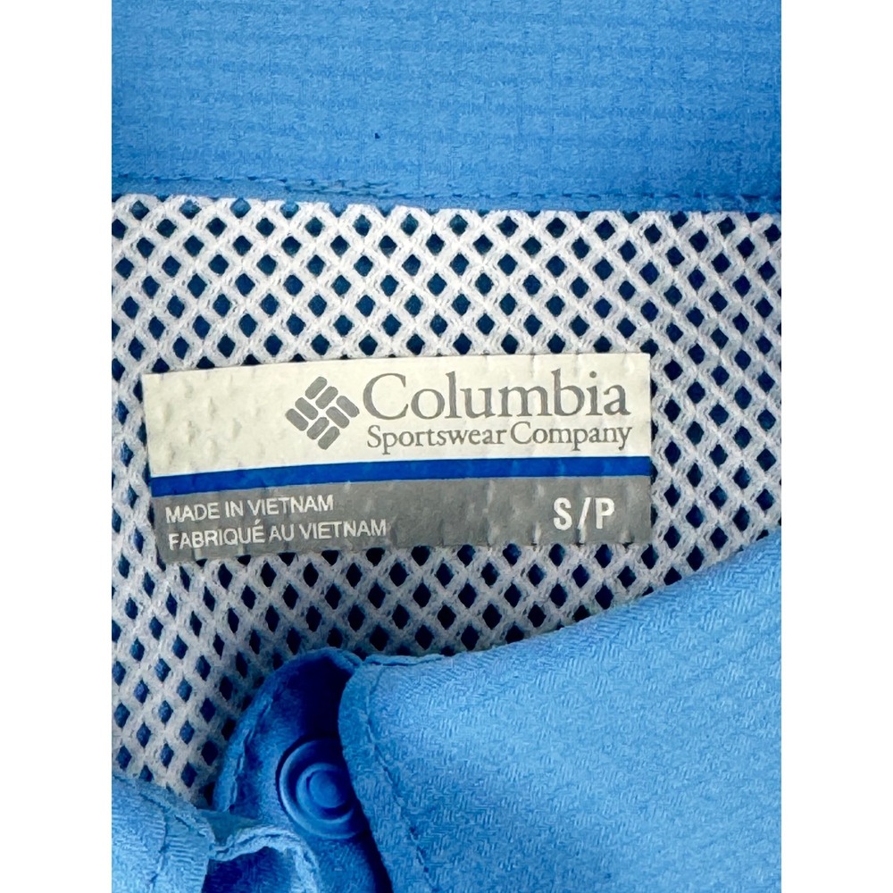 Columbia PFG Tamiami II Fishing Shirt Womens Small Blue Short Sleeve Fishing Sun - Picture 3 of 12